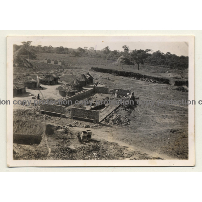 Congo-Belge: Farm In Elisabethville *3 / Construction (Vintage Photo ~1930s) Congo-Belge: Farm In Elisabethville *3 / Construction (Vintage Photo ~1930s)
