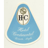 Hotel Continental - Luanda / Angola (Vintage Luggage Label)