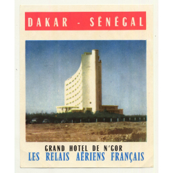Grand Hotel De N'Gor - Dakar / Senegal (Vintage Luggage Label)