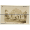 Congo - Belge: Restauration Of A Porch / Builders (Vintage Photo Sepia 1913)