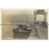 Congo - Belge: Steambarge 012 At Port Facility (Vintage Photo ~1920s/1930s)