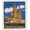 Hotel Condestable - Burgos / Spain (Vintage Luggage Label)