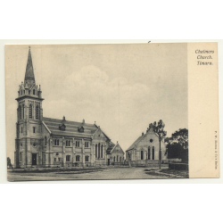 Timaru / New Zealand: Chalmers Church (Vintage Postcard B/W)