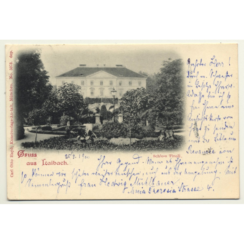 Spalato - Split / Croatia: Palazzo Communale (Vintage Postcard Stengel & Co Dresden) Spalato - Split / Croatia: Palazzo Communale (Vintage Postcard Stengel & Co Dresden)