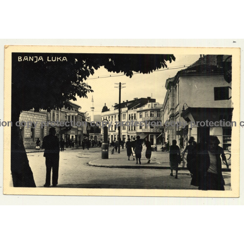 Banja Luka / Bosnia And Herzegovina: Street View / Palace Ton Kino (Vintage RPPC)