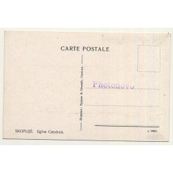 Skopje / North Macedonia: Eglise Catedrale / Church (Vintage Postcard)