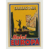 Hotel Europa - Tarragona / Spain (Vintage Luggage Label)