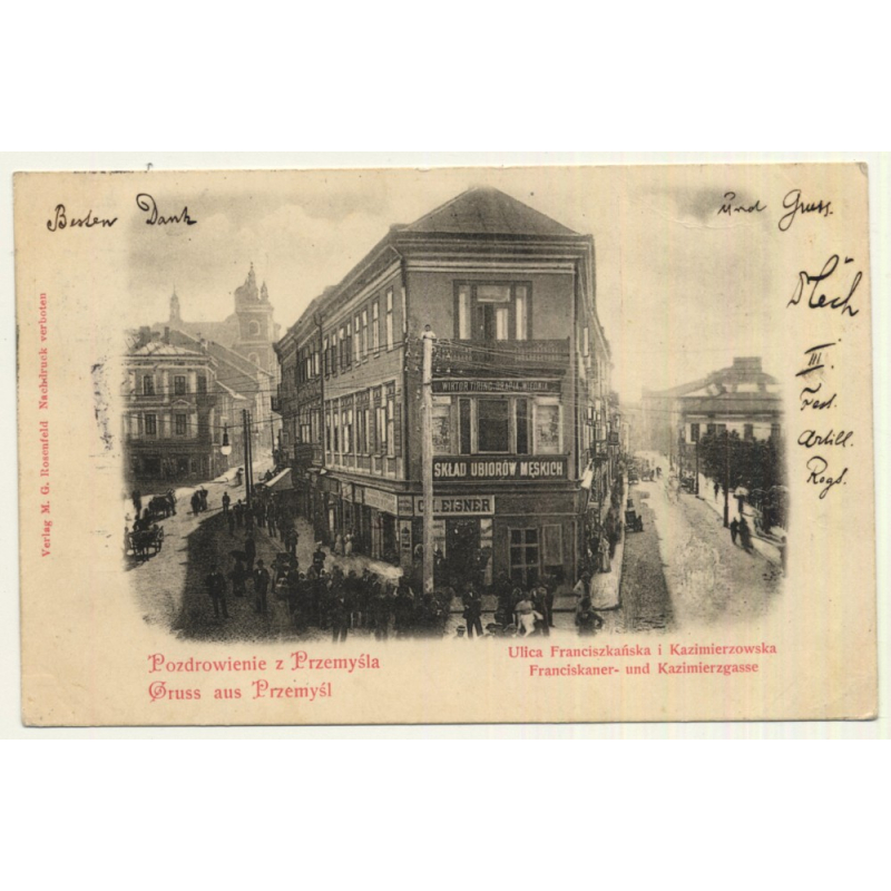 Przemysl / Poland: Franciskaner Und Kazimierzgasse (Vintage Postcard ~1900s/1910s) Przemysl / Poland: Franciskaner Und Kazimierzgasse (Vintage Postcard ~1900s/1910s)
