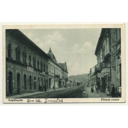 Salgótarján / Hungary: Main Street / Föutcai Részlet (Vintage Postcard 1929)