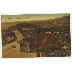 Szászváros - Broos - Orastie / Romania: Street & Church (Vintage Postcard 1913)