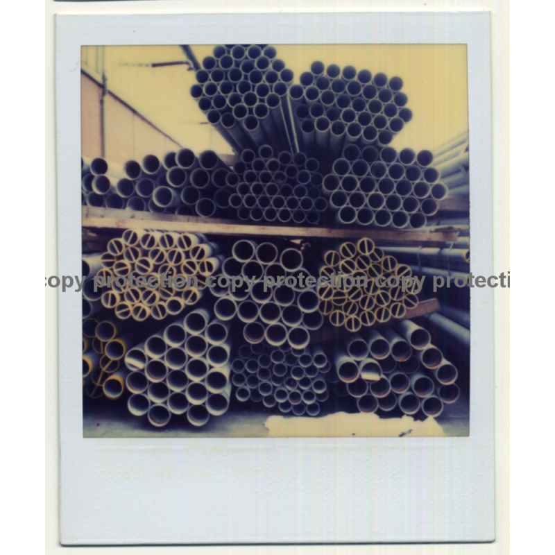Photo Art: Water Pipes / Tubes (Vintage Polaroid SX-70 1980s)