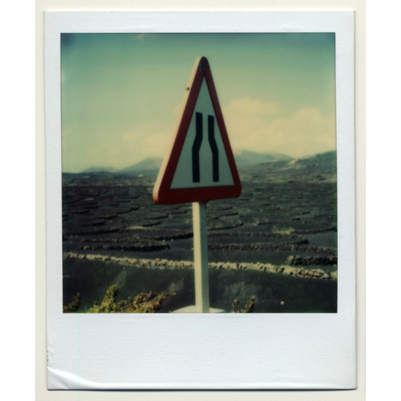 Photo Art: Narrow Road (Vintage Polaroid SX-70 1980s)
