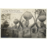Urundi-Kanginia / Congo Belge: Postulantes Revenant De La Fontaine - Head Carrying (Vintage RPPC)