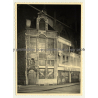 De Govde - Huyve / Bruxelles: De Witte Watch Shop At Night (Vintage Photo ~1930s/1940s)