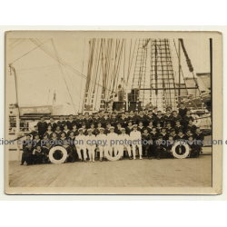 Begian School-Ship L'Avenir *3 / Crew On Deck (Vintage Photo ~ 1920s/1930s)