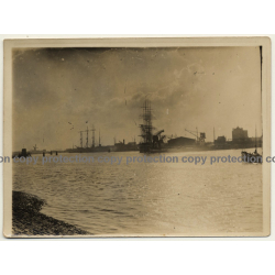 Begian School-Ship L'Avenir *10 / View Onto Ship (Vintage Photo ~ 1920s/1930s)