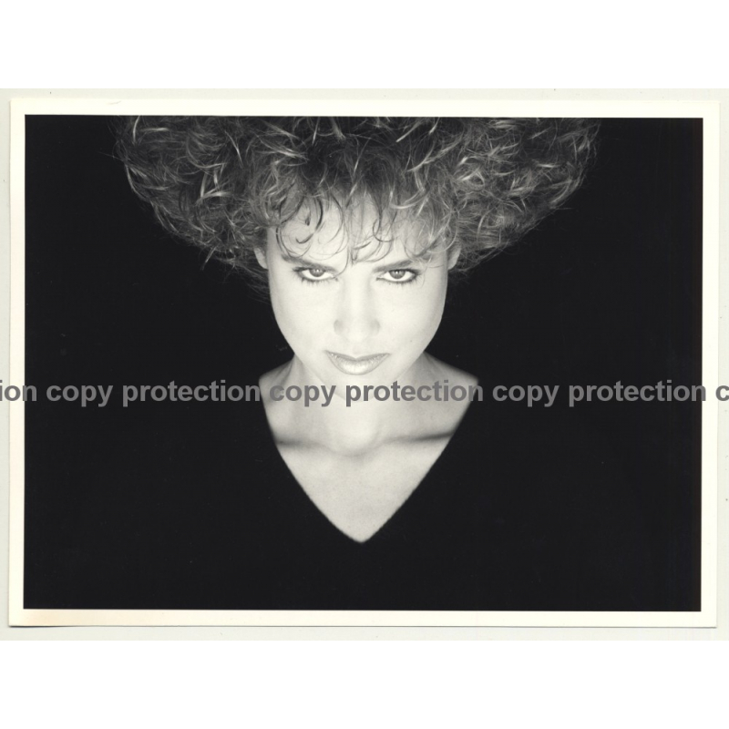 Close-Up Of Female Curlyhead / Hair - Shampoo (Vintage Advertisement Photo 1980s)