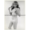 Sweet Topless Woman / Long Blonde Teased Hair (Vintage Photo B/W GDR 1970s)