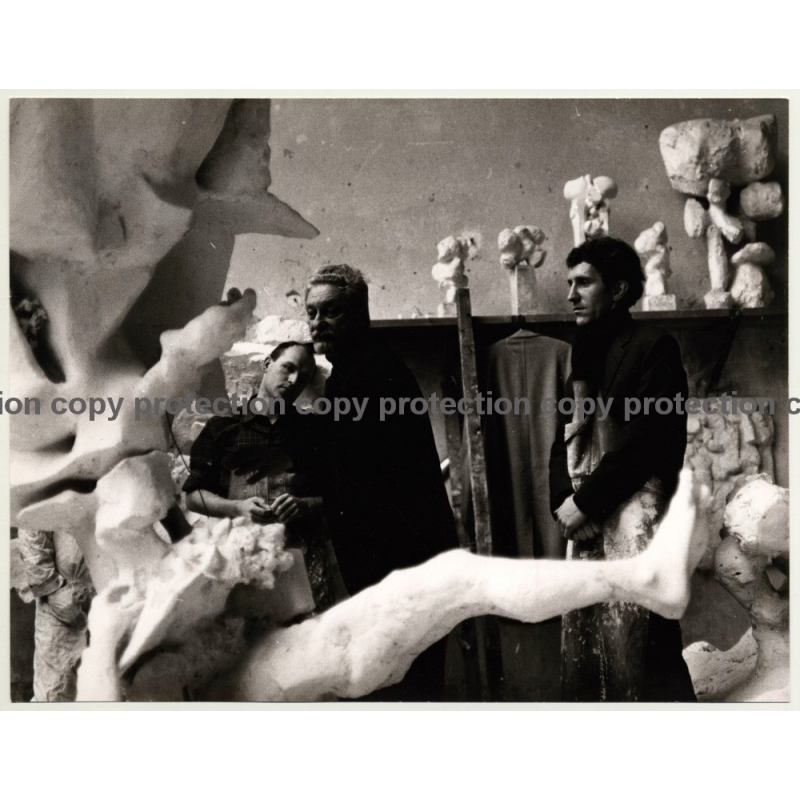 Alexander Gonda *11 / Sculptures - Students (Vintage Photo: Wolfgang Klein ~ 1960s)
