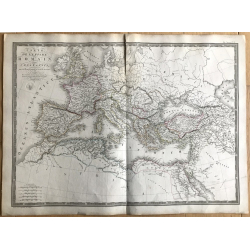 Carte De L'Empire Romain Sous Constantin / Adrien Hubert (Vintage Map 1822)