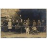 Family & Staff Of Sawmill / Sawblade - Wood - Profession (Vintage RPPC ~1910s)