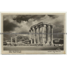 Greece: Athènes Temple Du Jupiter (Vintage RPPC ~1930s)