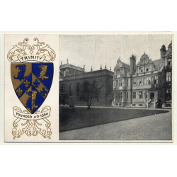 Oxford: Trinity College / Presidents House (Vintage Postcard ~1910s/1920s)
