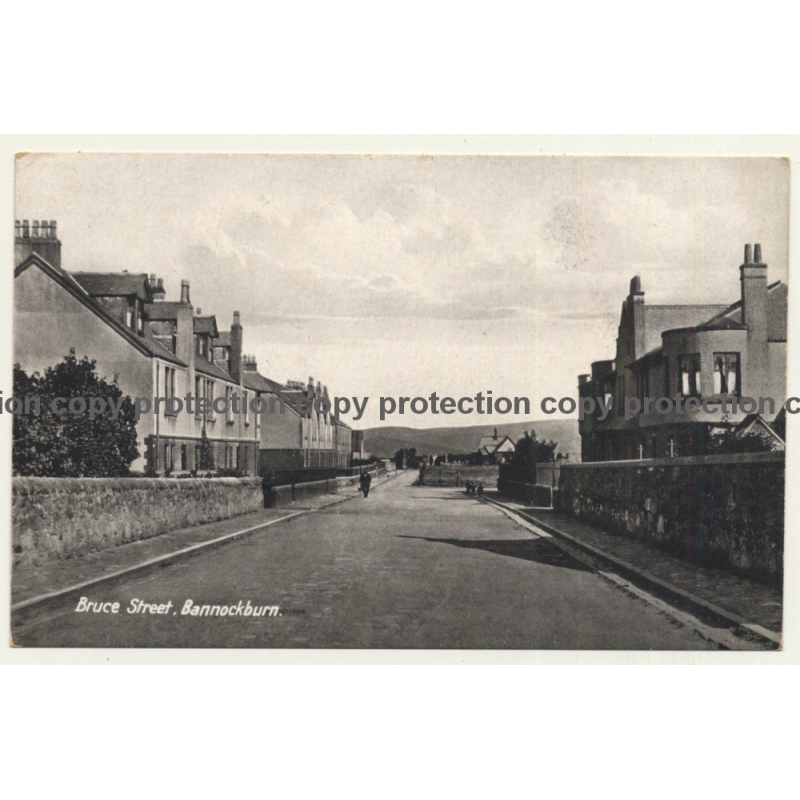 Scotland / UK: Bruce Street, Bannockburn (Vintage Postcard) Scotland / UK: Bruce Street, Bannockburn (Vintage Postcard)