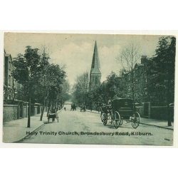 UK: Holy Trinity Church, Brondesbury Road, Kilburn (Vintage Postcard 1912)