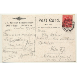 London / UK: Souvenir - Austrian Exhibition 1906 (Vintage Postcard)