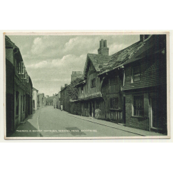 UK: Thomas A Becket Cottages, Tarring, Near Worthing (Vintage Postcard)