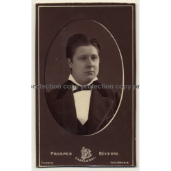 Prosper Bévierre: Portrait Of Young Fine Man (Vintage Carte De Visite / CDV ~1860s)