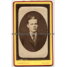 J. Vanhoeter: Good Looking Young Man (Vintage Carte De Visite / CDV ~1880s)