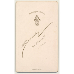 H. Dandoy / Liège: Portrait Of Woman (Vintage Carte De Visite / CDV ~1880s/1890s)