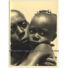 Congo Belge: Portrait Of Native Woman & Baby Girl (Vintage Photo Semal ~1950s)