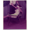 Redheaded Woman Tied To Chair *3 / Gag - Master - BDSM (Vintage Photo USA ~1970s)