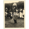Congo - Belge: Tribal Warrior In Ceremonial Dress / Dance (Vintage Photo ~1950s)