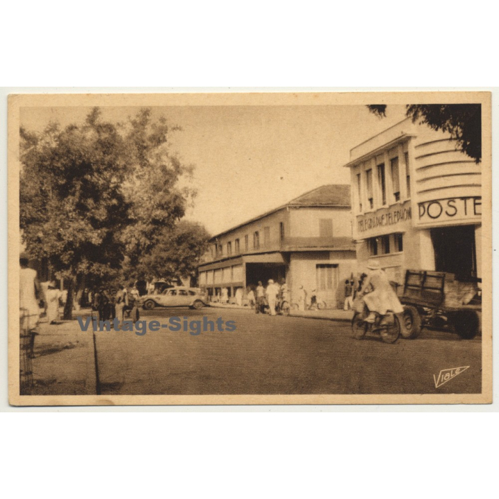 Dakar / Senegal: L'Avenue William Ponty / Poste (Vintage Postcard)