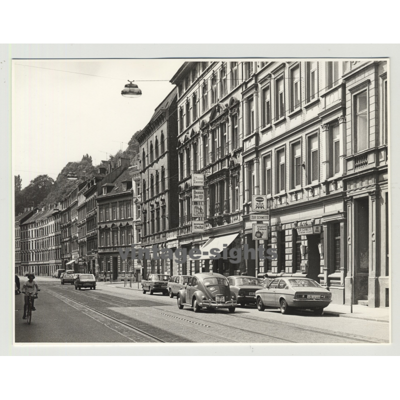 42117 Wuppertal - Street View: Friedrich-Ebert Strasse - VW Beetle (Vintage Photo 1970s)