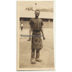Congo Belge: Young Native Man With Elephantiasis (Vintage Photo ~ 1940s/1950s)