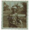 Congo: Indigenous Woman & Baby Child / Sarong (Vintage Photo ~ 1930s)