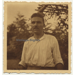 Congo Belge: Portrait Of Kolonialherr / Moustache (Vintage Photo ~ 1930s)