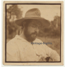 Congo Belge: Portrait Of Belgian Colonial Master / Hat (Vintage Photo 1933)