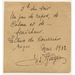 Congo Belge: Portrait Of Belgian Colonial Master / Hat (Vintage Photo 1933)