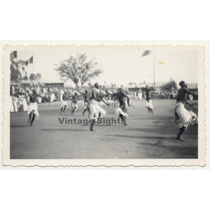 Zanzibar: Dancers At Tribal Meeting (Vintage Photo ~1940s/1950s)