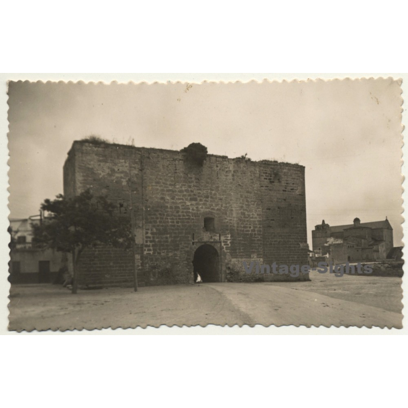Alcudia / Mallorca: Antigua Puerta De La Ciudad / Old Gate Town (Vintage RPPC ~1950s)