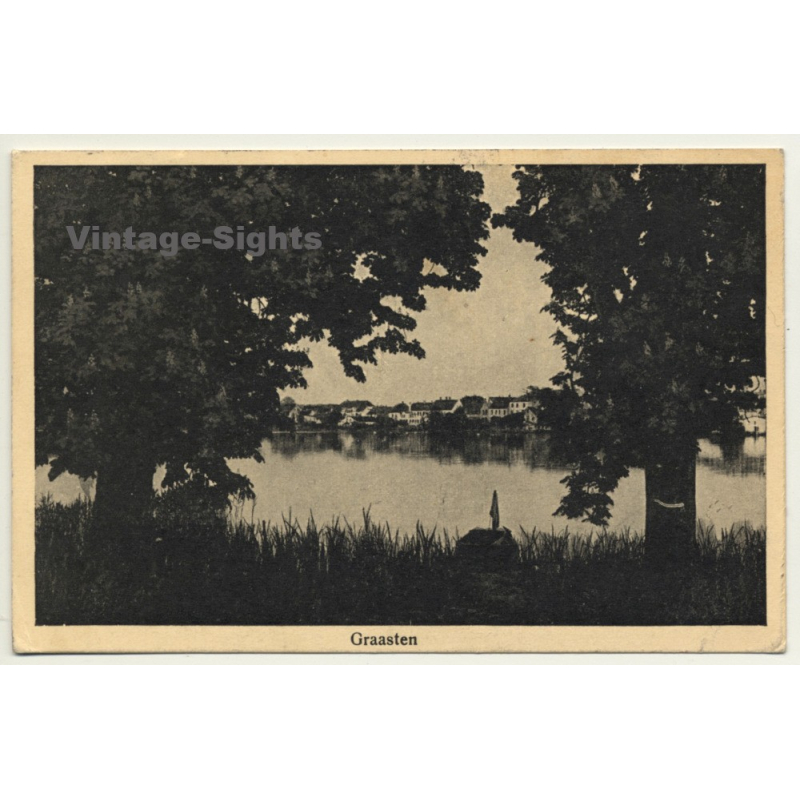 Graasten - Gråsten / Denmark: Town View Over Lake (Vintage Postcard 1939) Graasten - Gråsten / Denmark: Town View Over Lake (Vintage Postcard 1939)