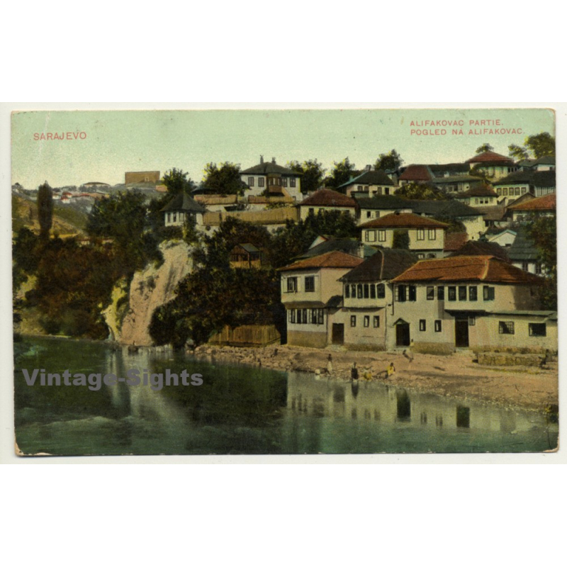 Sarajevo / Bosnia & Herzegovina: Ailfakovac Partie (Vintage Postcard 1910) Sarajevo / Bosnia & Herzegovina: Ailfakovac Partie (Vintage Postcard 1910)