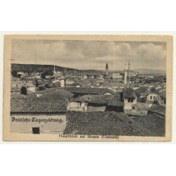 Skopje / North Macedonia: Town Veew - Deutsche Tageszeitung (Vintage Postcard 1917)