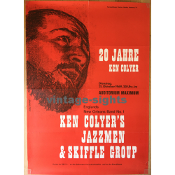 Ken Colyer Jazzmen & Skiffle Group (Vintage Concert Poster 1969)